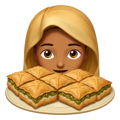 Baklava yiyen baklava sticker