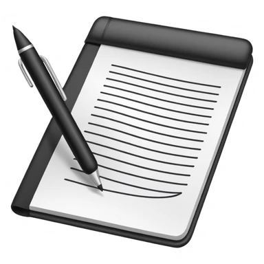 paper and pen sticker