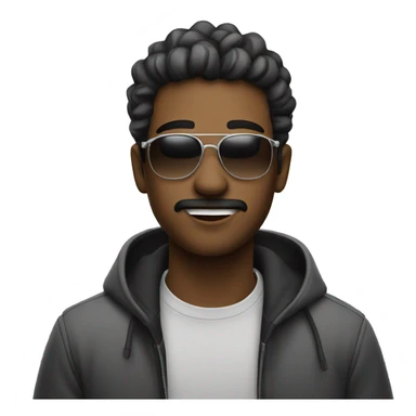 cool guy with smoke sticker