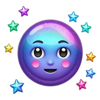 Glitter fatal touch sticker