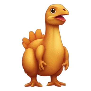 chicken nuggets dinosaur sticker
