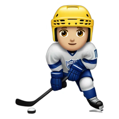 Justin bieber playing ice hockey sticker
