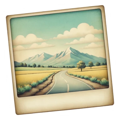 Polaroid photo sticker