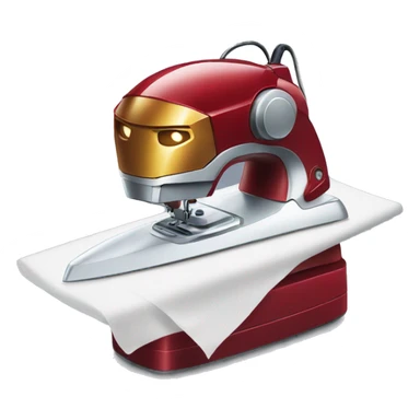 ironman ironing clothes sticker