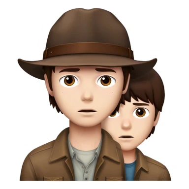 Rick and Carl grimes sticker