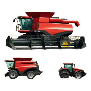 combine harvester sticker