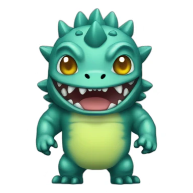 chibi kaiju sticker
