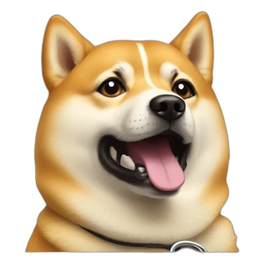 meme doge on telephone sticker
