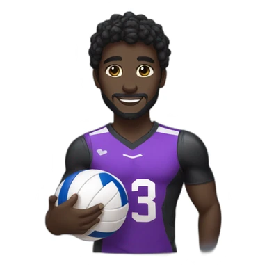 black panther with voleyball sticker