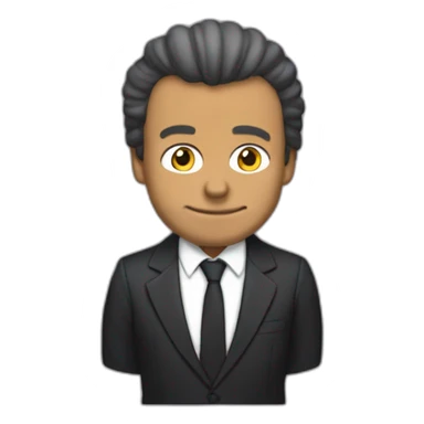 macron-simpson-style sticker