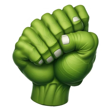 green hulk fist sticker