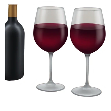 Glass of burgundy wine sticker