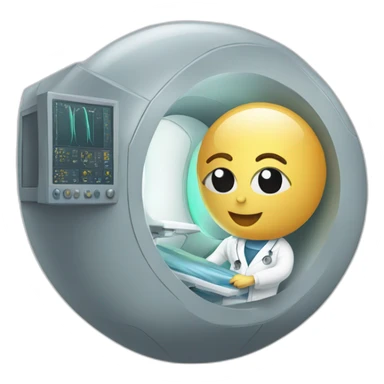 Radiologist-performing-breast-mri sticker