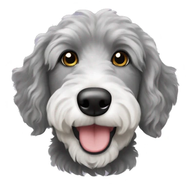 Grey AussieDoodle sticker