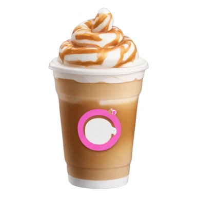aesthetic dunkin donut’s caramel iced latte sticker