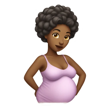 coquette woman pregnant sticker