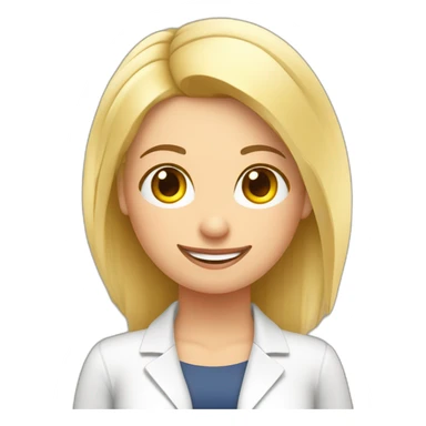 nutricionista rubia haciendo pilates sticker