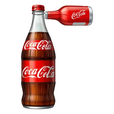 Una botella de coca cola sticker