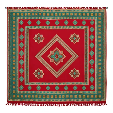 Shawl torkmanistan sticker