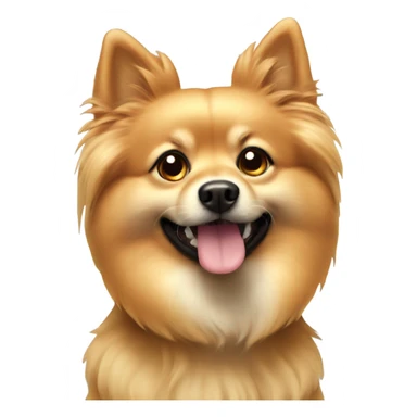 spitz dog golden sticker