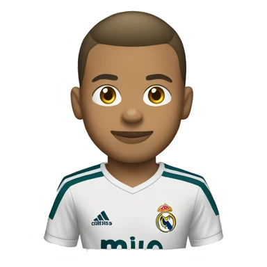 mbappe real madrid shirt sticker