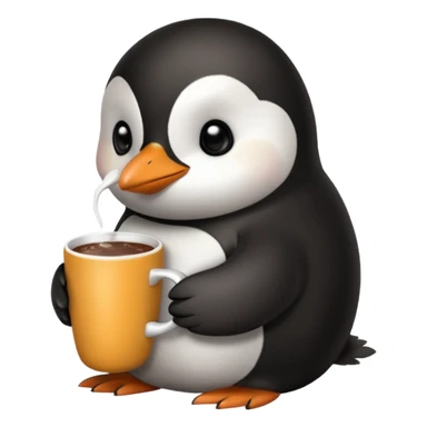A penguin hitting hot chocolate

 sticker