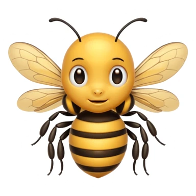 A bee cuddling you sticker