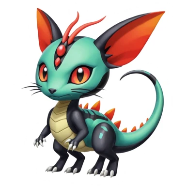 Meloetta-Salandit-Gatomon-Pteromon-hybrid sticker