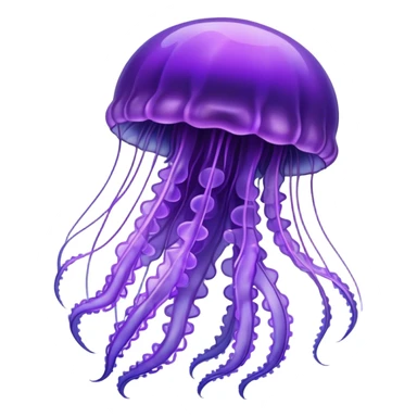 Detailed Purple jellyfish sticker