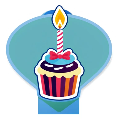 Birthday sticker