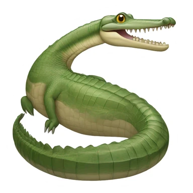 Indian Gharial with very long and straight mouth sticker