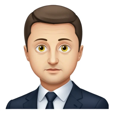 Photorealistic Vladimir Zelensky sticker