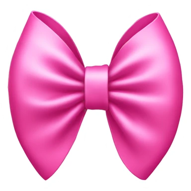 A pink bow with hat sticker
