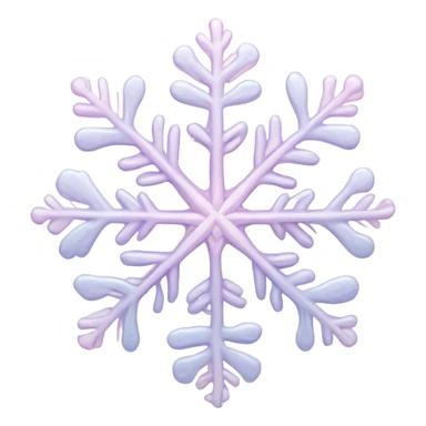 pastel pink snowflake  sticker