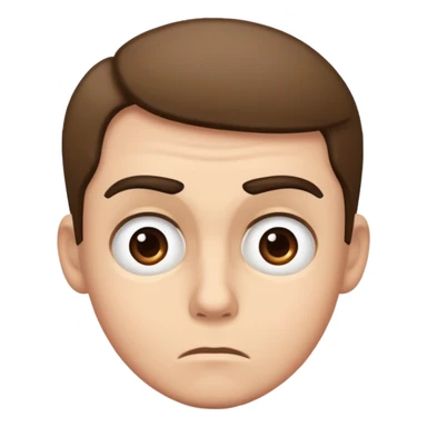 Confused person with eyebrow raised sticker
