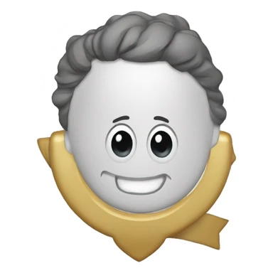 emojiface holding a plaque for te EU - partly founded by the EU sticker