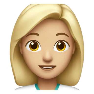 Nurse with blonde hair  sticker