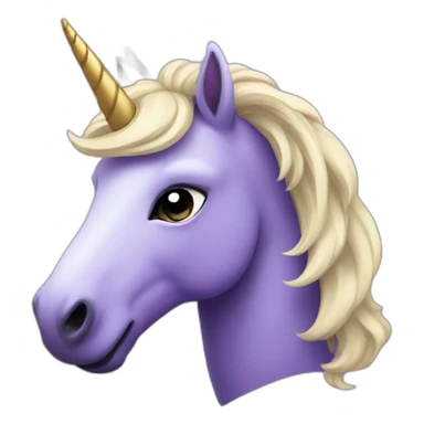 purple unicorn sticker