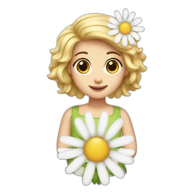 Daisy girl sticker