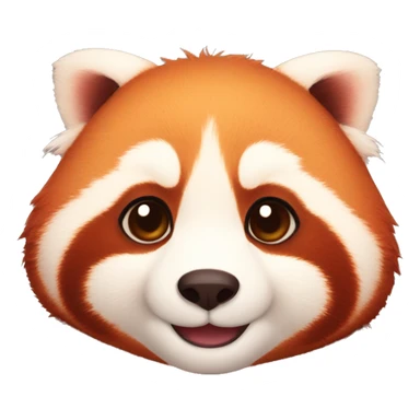 red panda chubby cheeks squish emoji sticker