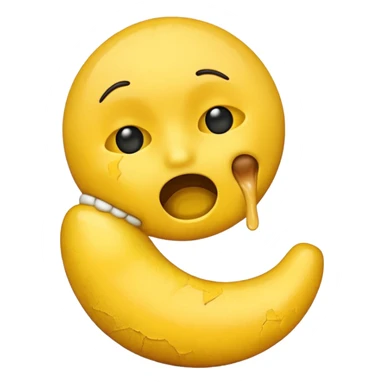 Emoji choking itself sticker