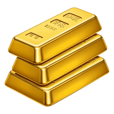 Many gold bars sticker
