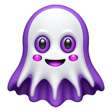 pirulito fantasma roxo e branco sticker