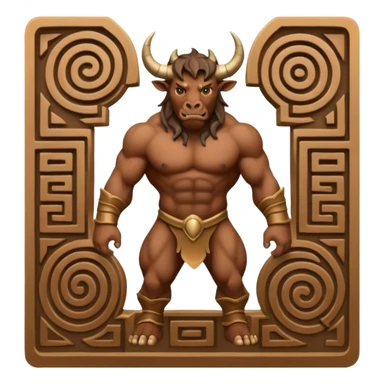 Full sized minotaur sticker