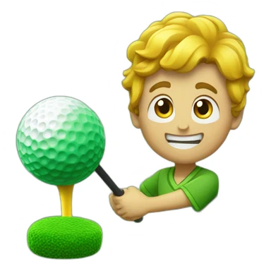 minigolf and brokkoli sticker