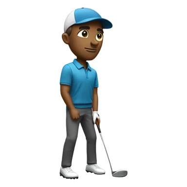 Cool golf player sticker