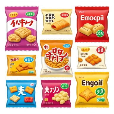 japan packaged snacks  sticker