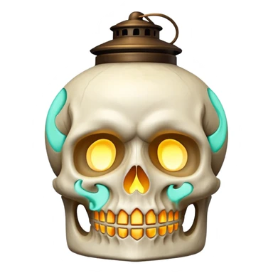 Skull Lantern sticker