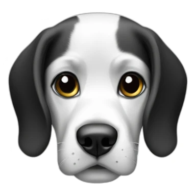 beagle dog black and white sticker