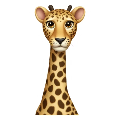 Leopard with giraffe neck  sticker